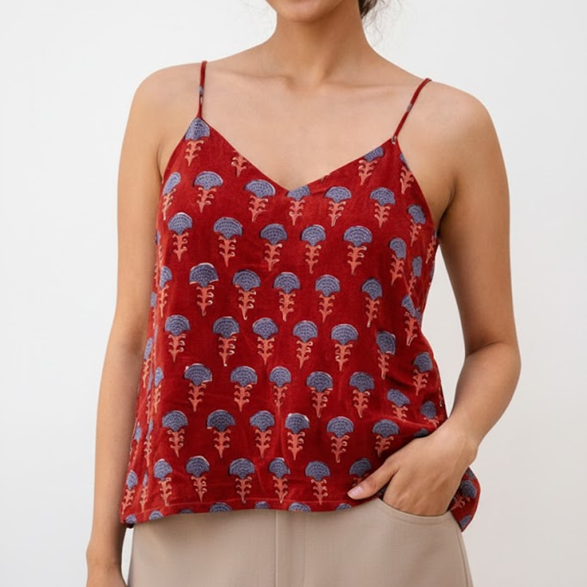 Diya P Spaghetti Red Bloom FS