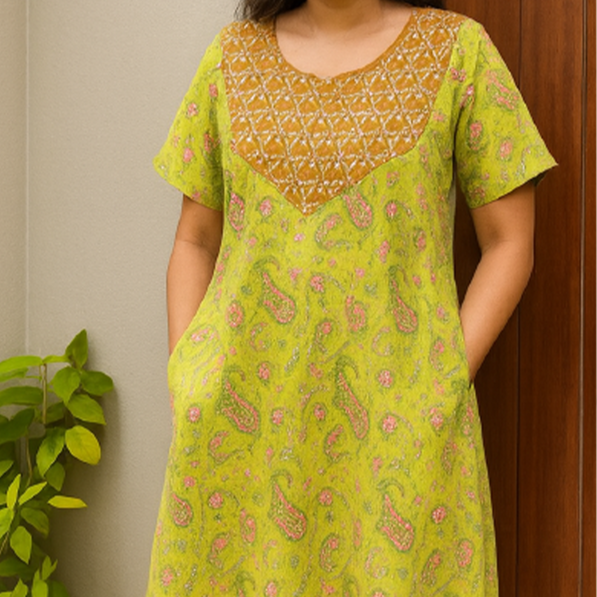 Green/Lime Classic Gown