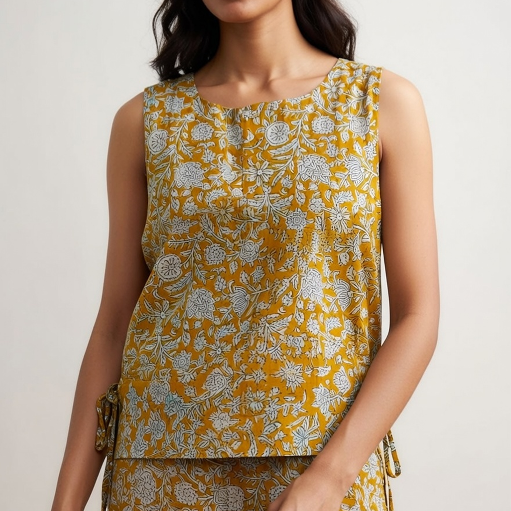 Mustard Crop Top Bloom FS