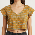 Mustard Crop Top