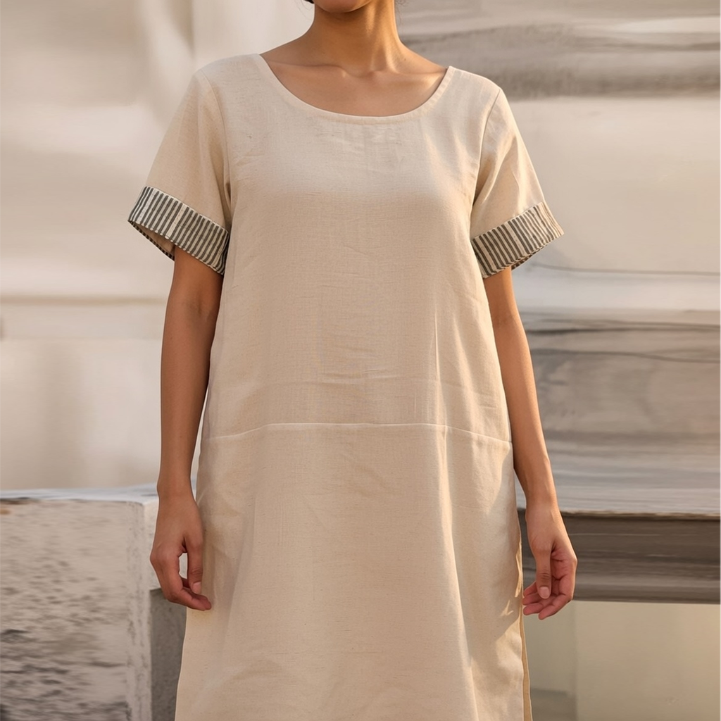 Natural Zenia Dress