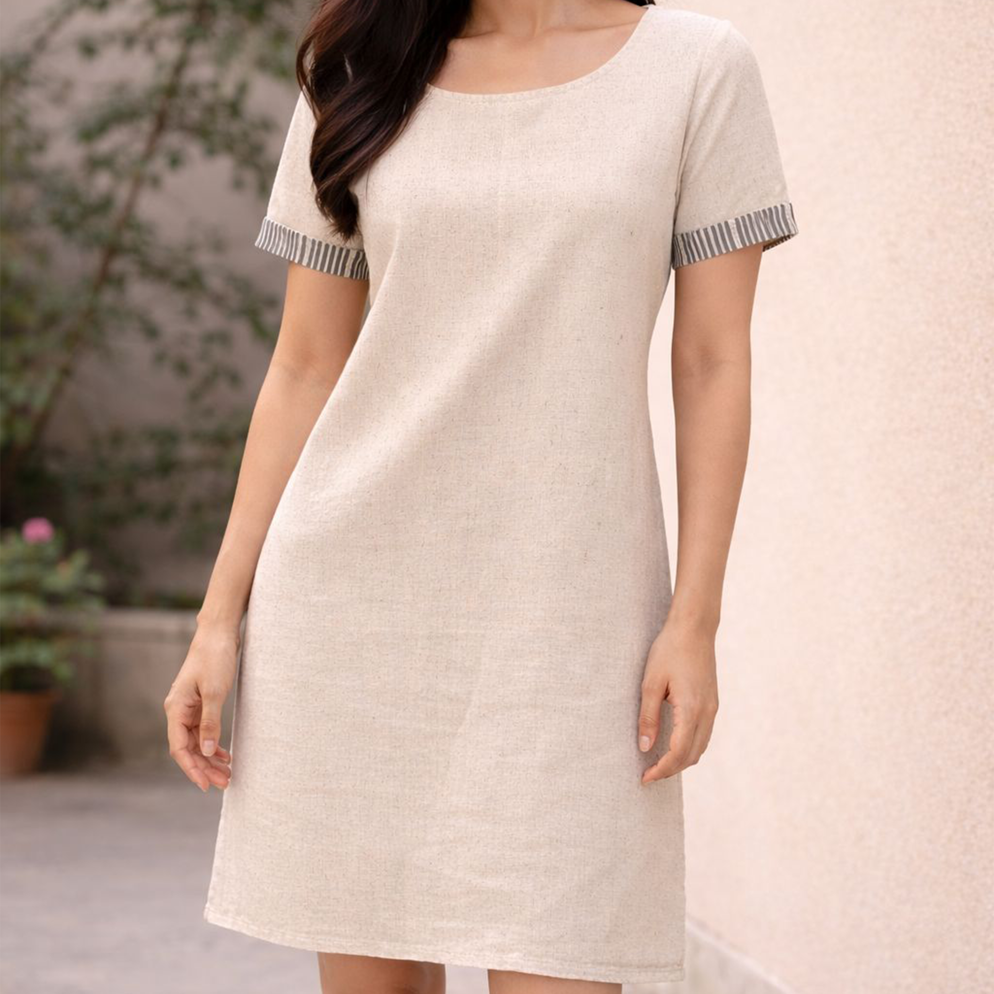 Natural Zenia Dress