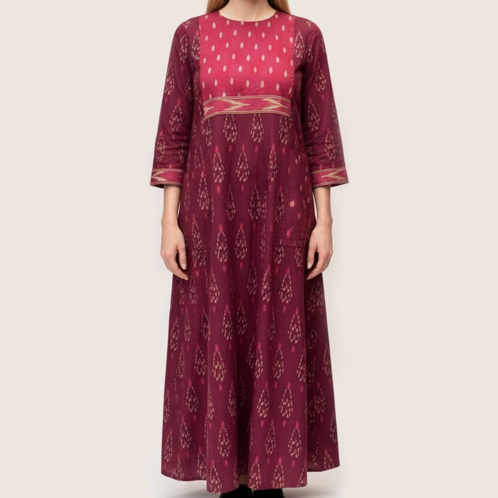Pink Paisley Gown