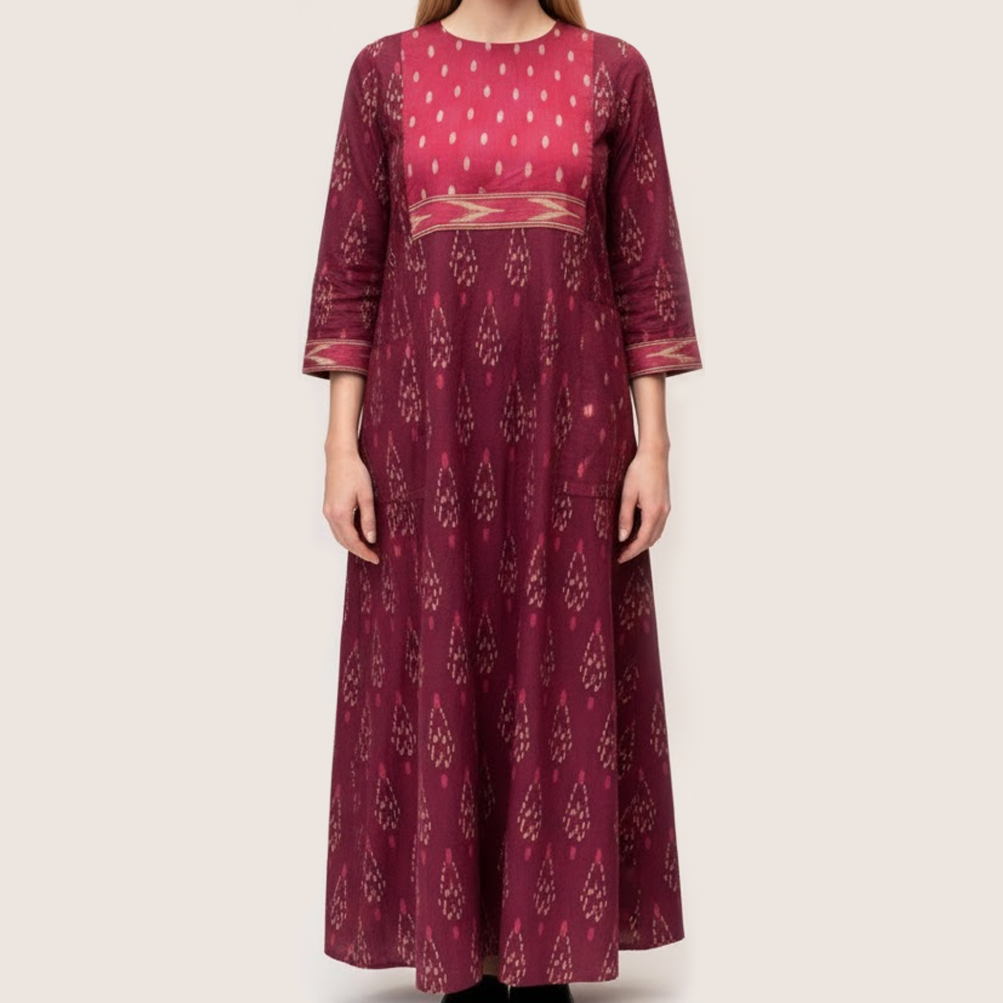 Pink Paisley Gown